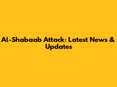 Al-Shabaab Attack: Latest News & Updates