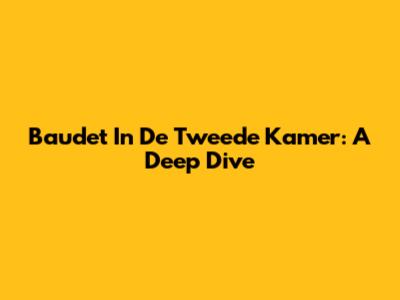 Baudet In De Tweede Kamer: A Deep Dive