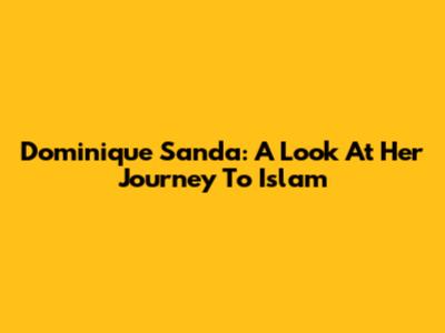 Dominique Sanda: A Look At Her Journey To Islam