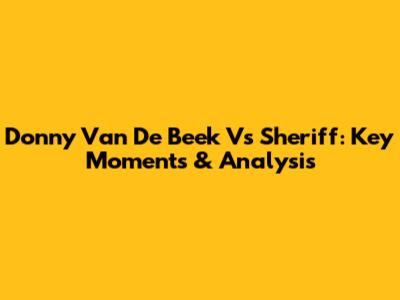 Donny Van De Beek Vs Sheriff: Key Moments & Analysis