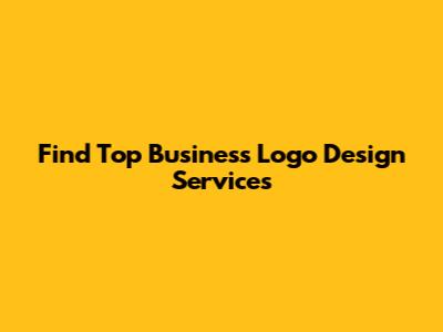 Find Top Business Logo Design Services