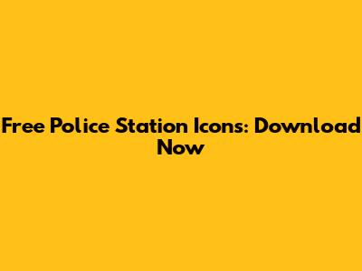 Free Police Station Icons: Download Now