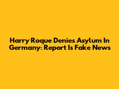 Harry Roque Denies Asylum In Germany: Report Is Fake News