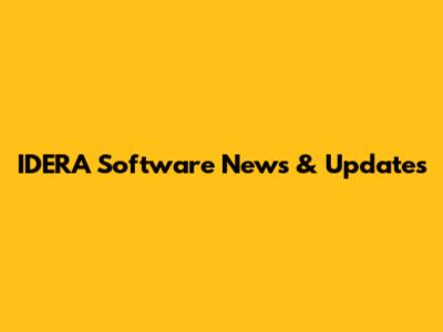 IDERA Software News & Updates