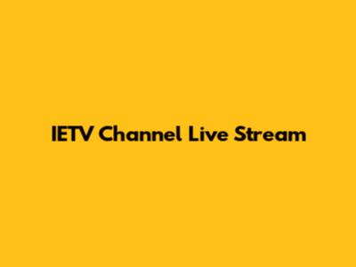 IETV Channel Live Stream