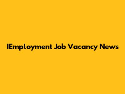 IEmployment Job Vacancy News