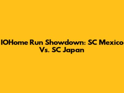 IOHome Run Showdown: SC Mexico Vs. SC Japan