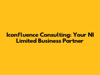 Iconfluence Consulting: Your NI Limited Business Partner