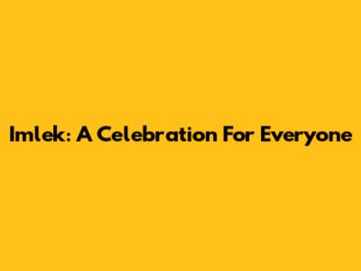 Imlek: A Celebration For Everyone