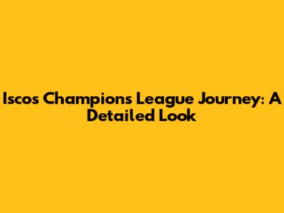 Isco's Champions League Journey: A Detailed Look