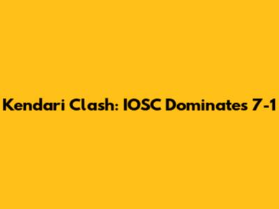 Kendari Clash: IOSC Dominates 7-1