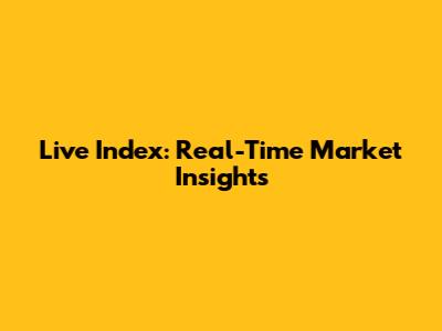 Live Index: Real-Time Market Insights