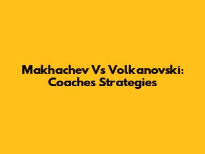 Makhachev Vs Volkanovski: Coaches' Strategies