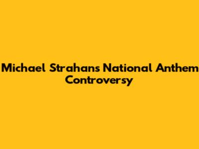 Michael Strahan's National Anthem Controversy