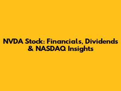 NVDA Stock: Financials, Dividends & NASDAQ Insights