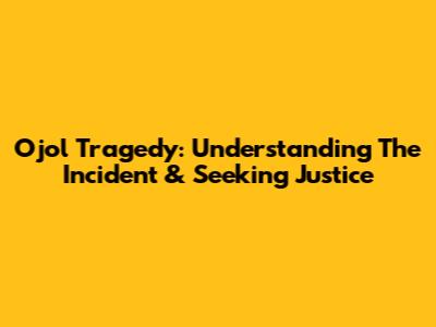 Ojol Tragedy: Understanding The Incident & Seeking Justice