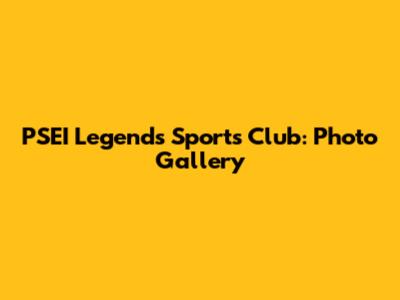 PSEI Legends Sports Club: Photo Gallery