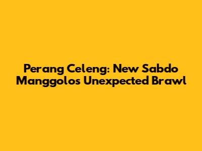 Perang Celeng: New Sabdo Manggolo's Unexpected Brawl