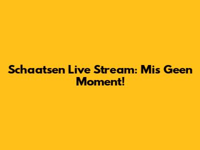 Schaatsen Live Stream: Mis Geen Moment!