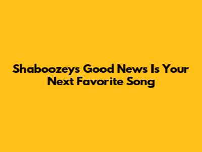 Shaboozey's "Good News" Is Your Next Favorite Song