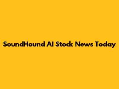 SoundHound AI Stock News Today