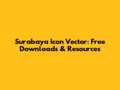 Surabaya Icon Vector: Free Downloads & Resources