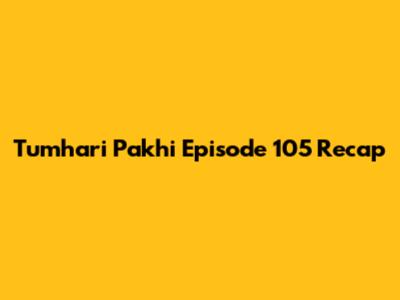 Tumhari Pakhi Episode 105 Recap