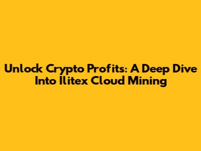 Unlock Crypto Profits: A Deep Dive Into Ilitex Cloud Mining