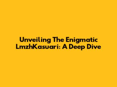 Unveiling The Enigmatic LmzhKasuari: A Deep Dive