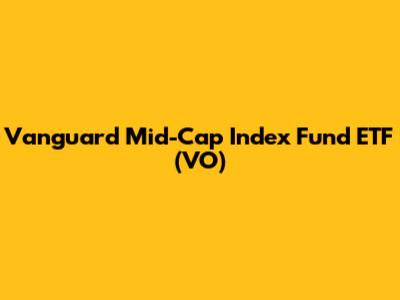Vanguard Mid-Cap Index Fund ETF (VO)