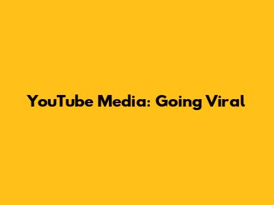 YouTube Media: Going Viral